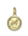 Rich Jewellery Jewellery - Necklace 10K Yellow Gold Aries Zodiac Disc Pendant