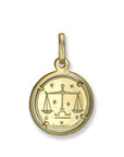 Rich Jewellery Jewellery - Necklace 10K Yellow Gold Libra Zodiac Disc Pendant