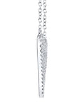 SC Jewellery - Necklace 14K white Gold 0.21ctw Diamond Pave Heart Necklace