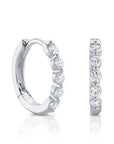 SC Jewellery - Earrings - Hoop 14K White Gold 0.24ctw Diamond Huggies