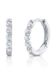 SC Jewellery - Earrings - Hoop 14K White Gold 0.24ctw Diamond Huggies