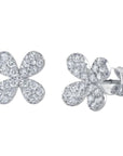 SC Jewellery - Earrings - Stud 14K White Gold 1.04ctw Diamond Flower Studs