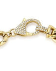 SC Jewellery - Bracelet 14K Yellow Gold 0.25 Diamond Pave Lobster Clasp Bracelet