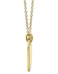 SC Jewellery - Necklace 14K Yellow Gold 0.40ctw Diamond Halo Dogtag Necklace
