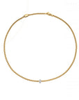 Fope Jewellery - Necklace 18K Yellow Gold Eka 3mm Necklace with Diamonds