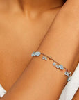 Marco Bicego Jewellery - Bracelet BB2584-AQ01 MB Paradise Aquamarine Dangle Bracelet