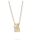 Birks Jewellery - Necklace Birks 18K Two Tone Rosée du Matin Diamond Crossover Necklace