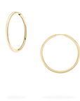 Birks Jewellery - Earrings Birks 18K Yellow Gold Hoop Earrings 29 MM