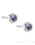 Birks Unclassified Birks Bee Chic Amethyst Silver Stud Earrings