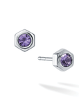 Birks Unclassified Birks Bee Chic Amethyst Silver Stud Earrings