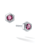 Birks Unclassified Birks Bee Chic Pink Tourmaline Silver Stud Earrings