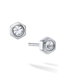 Birks Unclassified Birks Bee Chic White Quartz Silver Stud Earrings