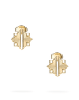 Birks Unclassified Birks Muse Guilloche Yellow Gold Earrings, Small