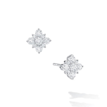 Birks Jewellery - Earrings - Stud Birks Snowflake Medium Diamond Square Cluster Stud Earrings