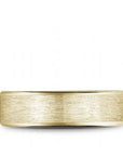 Crown Ring Jewellery - Band - Plain Bleu Royale 14K Yellow Gold and Titanium Beveled Edge Band