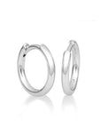 Breuning Jewellery - Earrings - Hoop Breuning 14K White Gold 12mm Round Huggie Hoops