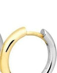 Breuning Jewellery - Earrings - Hoop Breuning 14K Yellow and White Gold 12mm Reversible Huggie Hoops