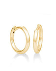 Breuning Jewellery - Earrings - Hoop Breuning 14K Yellow Gold Narrow 12mm Huggie Hoops