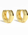 Breuning Jewellery - Earrings - Hoop Breuning 14K Yellow Gold Round Concave 14mm Huggie Hoops
