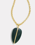 By Pariah Jewellery - Necklace By Pariah 14K Yellow Gold Large Agate Pebble Pendant