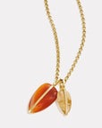By Pariah Jewellery - Necklace By Pariah 14K Yellow Gold Large Carnelian Pebble Pendant