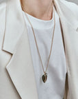 By Pariah Jewellery - Necklace - Coloured Stones By Pariah 14K Yellow Gold Large Smokey Quartz Pebble Pendant