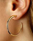 Carla Corp Jewellery - Earrings - Hoop Carla 14K Yellow Gold Tapered Hoops