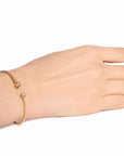 dinh van Jewellery - Bracelet dinh van 18K Yellow Gold Medium Le Cube Dimaond Flex Bracelet