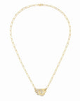 MEMO dinh van Jewellery - Necklace dinh van 18K Yellow Gold Medium Menottes Diamond Necklace