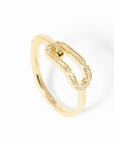 dinh van Jewellery - Rings dinh van 18K Yellow Gold Small Mallion Diamond Ring Size 6.5