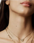 dinh van Jewellery - Necklace dinh van 18K Yellow Gold Small Menottes Diamond Necklace