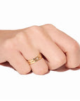 dinh van Jewellery - Rings dinh van 18K Yellow Gold Small Pulse 5mm Diamond Ring Size 7