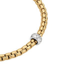 Fope Jewellery - Bracelet Fope 18K Yellow Gold and Diamond 4mm Eka FlexIt Bracelet Size Medium