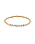 Fope Jewellery - Bracelet Fope 18K Yellow Gold Diamond Prima Flex it Bracelet Size Medium