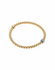Fope Jewellery - Bracelet Fope 18K Yellow Gold Eka Diamond Flex It Bracelet