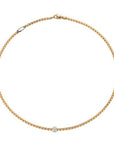 Fope Jewellery - Necklace Fope 18K Yellow Gold Eka Diamond Rondel Necklace