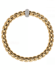 Fope Jewellery - Bracelet FOPE 18k Yellow Gold Eka Flex'it Bracelet with Diamonds