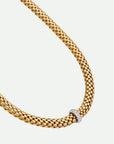 Fope Jewellery - Necklace Fope 18K Yellow Gold Flat Vendome Decklace with Diamonds