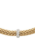 Fope Jewellery - Necklace Fope 18K Yellow Gold Flat Vendome Decklace with Diamonds