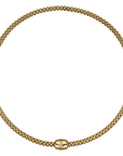 Fope Jewellery - Necklace FOPE 18k Yellow Gold Flex'it Necklace with Ornamental Clasp