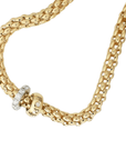 Fope Jewellery - Necklace FOPE 18k Yellow Gold Flex'it Solo Necklace with Diamond