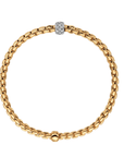 Fope Jewellery - Bracelet FOPE Eka 18k White Gold Flex'it Bracelet with Diamond Pave