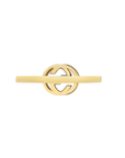 Gucci Jewellery - Rings Gucci 18K Yellow Gold Interlocking G Ring with Diamonds Size 6.5