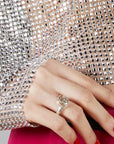 Gucci Jewellery - Rings Gucci Silver GG Marmont Key Style Ring Size 7