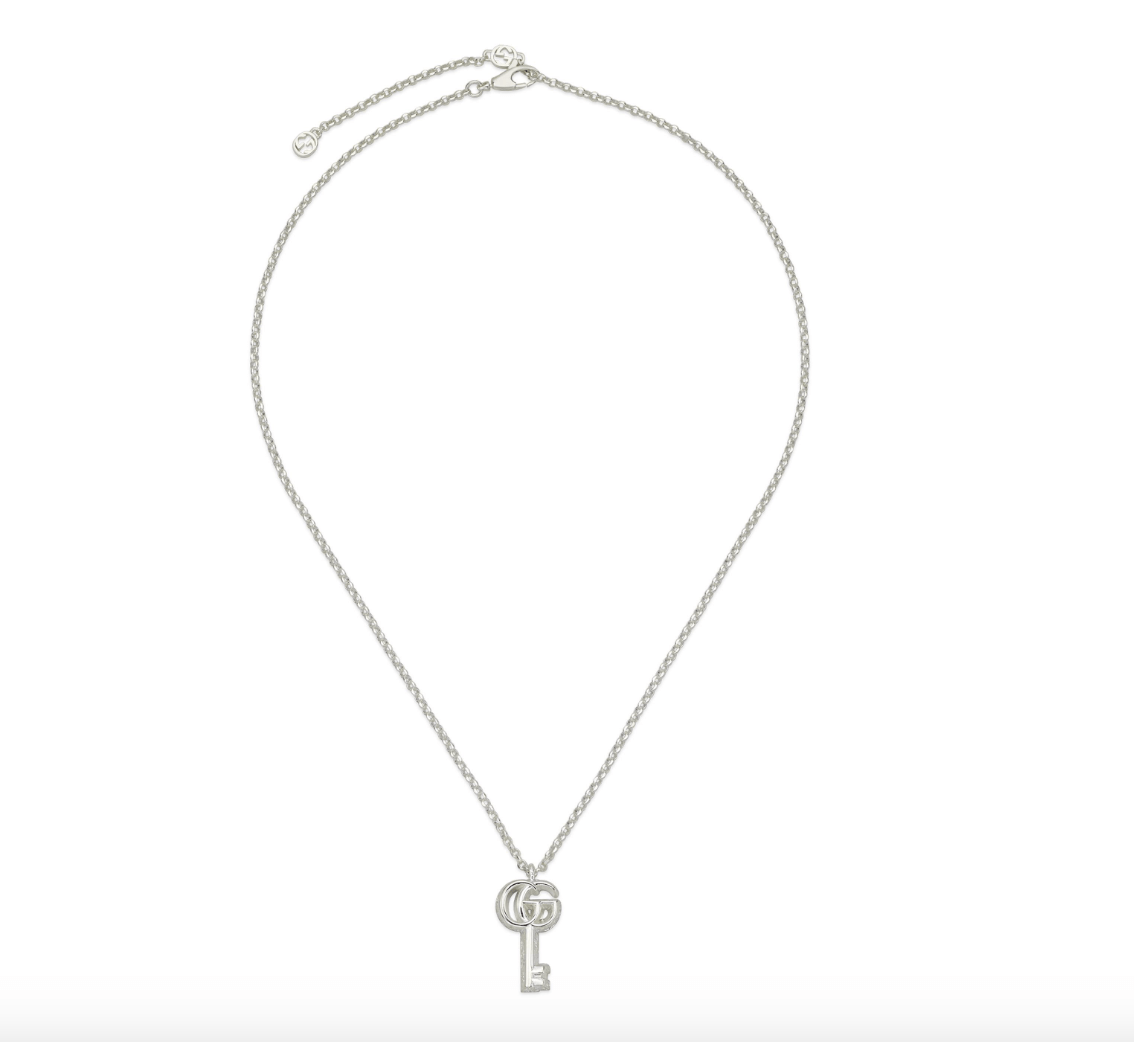 Gucci Silver Marmont GG Key Necklace 16 Touch of Gold Fine Jewellery An Official Rolex Retailer