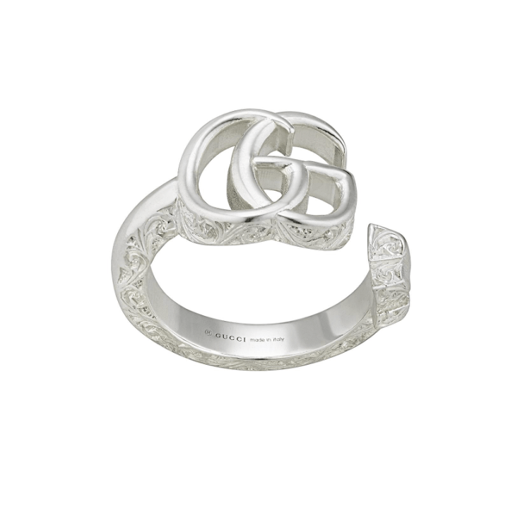 Gucci gg marmont sterling silver ring deals