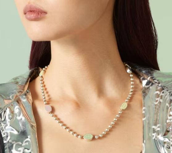 Necklace Shop Gucci Boule Silver Necklace Gucci Boule Sterling