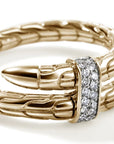 John Hardy Jewellery - Rings John Hardy 14K Yellow Gold and Diamond Spear Ring Size 8