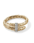 John Hardy Jewellery - Rings John Hardy 14K Yellow Gold and Diamond Spear Ring Size 8