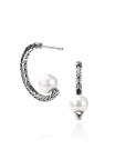John Hardy Jewellery - Earrings - Hoop John Hardy Essential Sterling Silver 20MM Pearl Hoop Earring